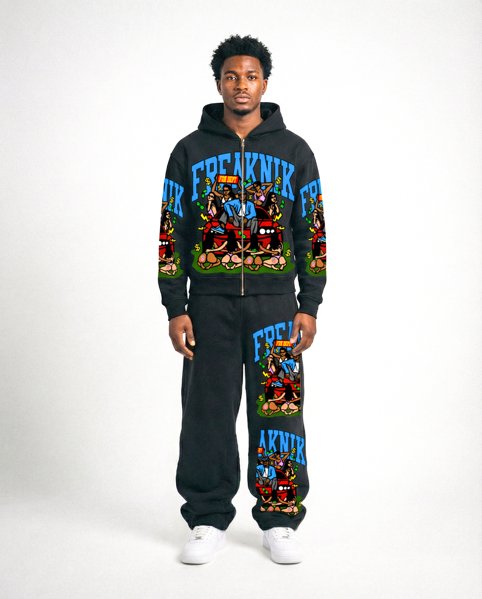 Get My Name Tatted Zip-Up Hoodie