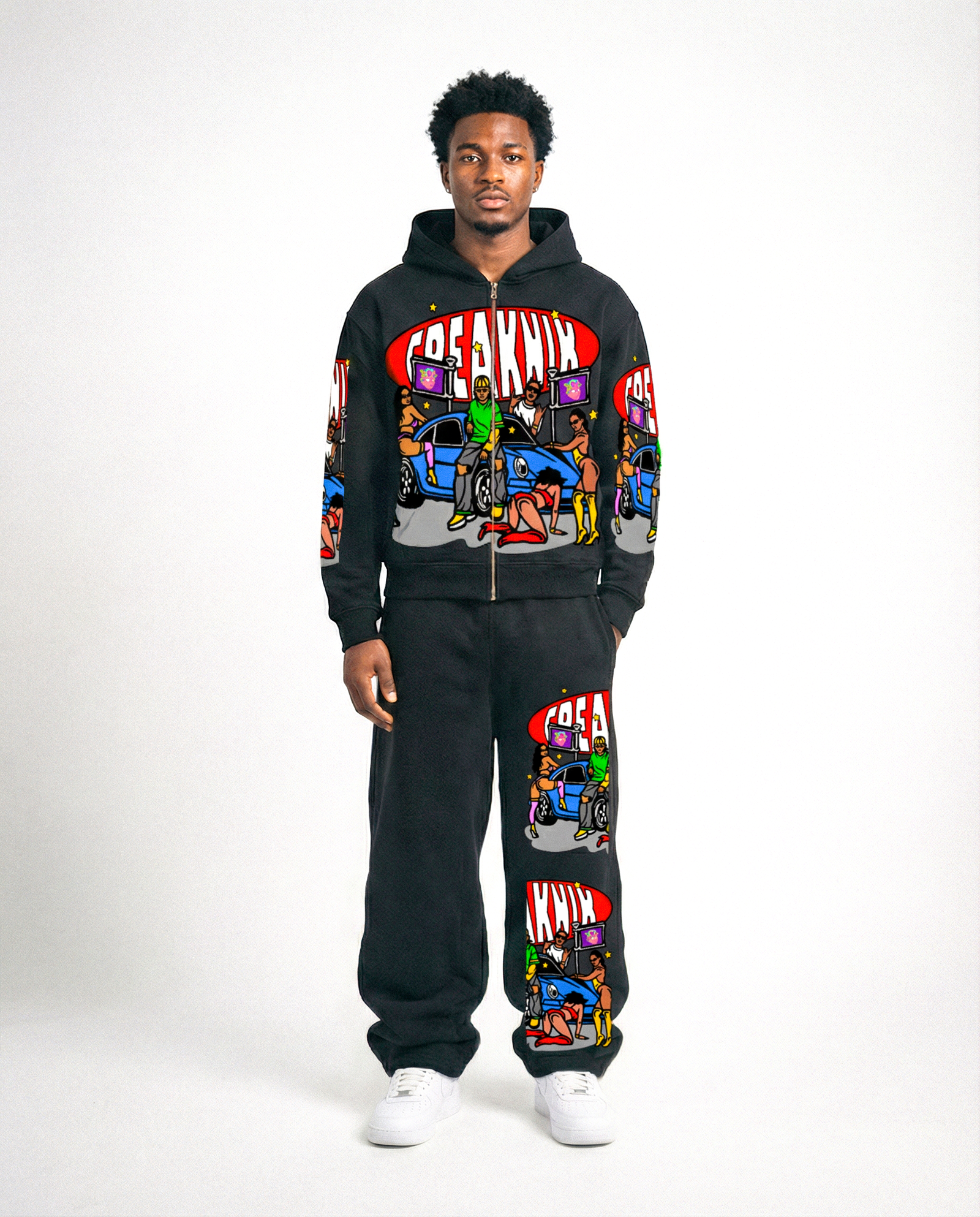 Shorty Wanna Ride Zip-Up Hoodie