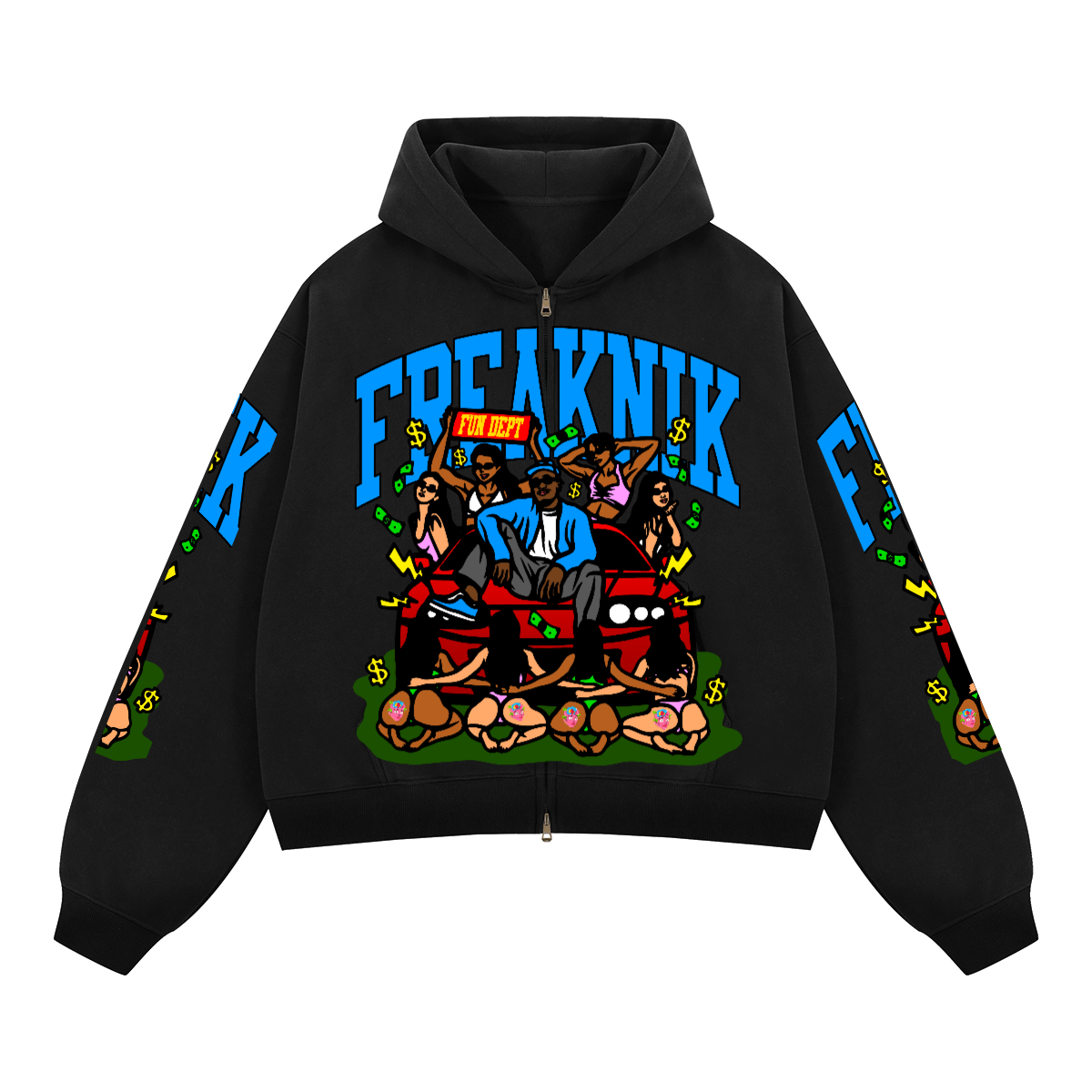 Get My Name Tatted Zip-Up Hoodie